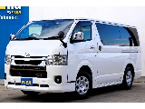 令和4年ハイエースバンS-GLダークプライムⅡディーゼル4WD入庫！！モデリスタフルエアロでかっこいい一台となっております！！