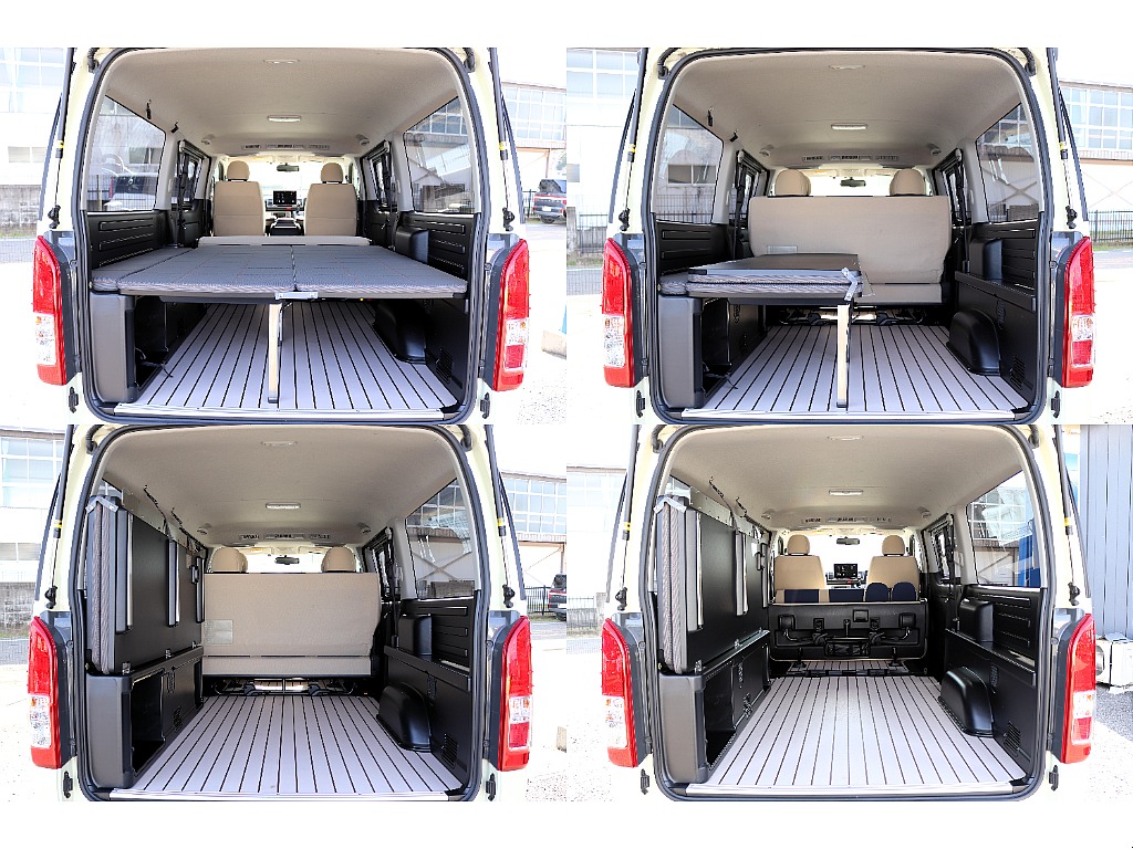 跳ね上げベットキット付きでアウトドアなどにも最適です♪