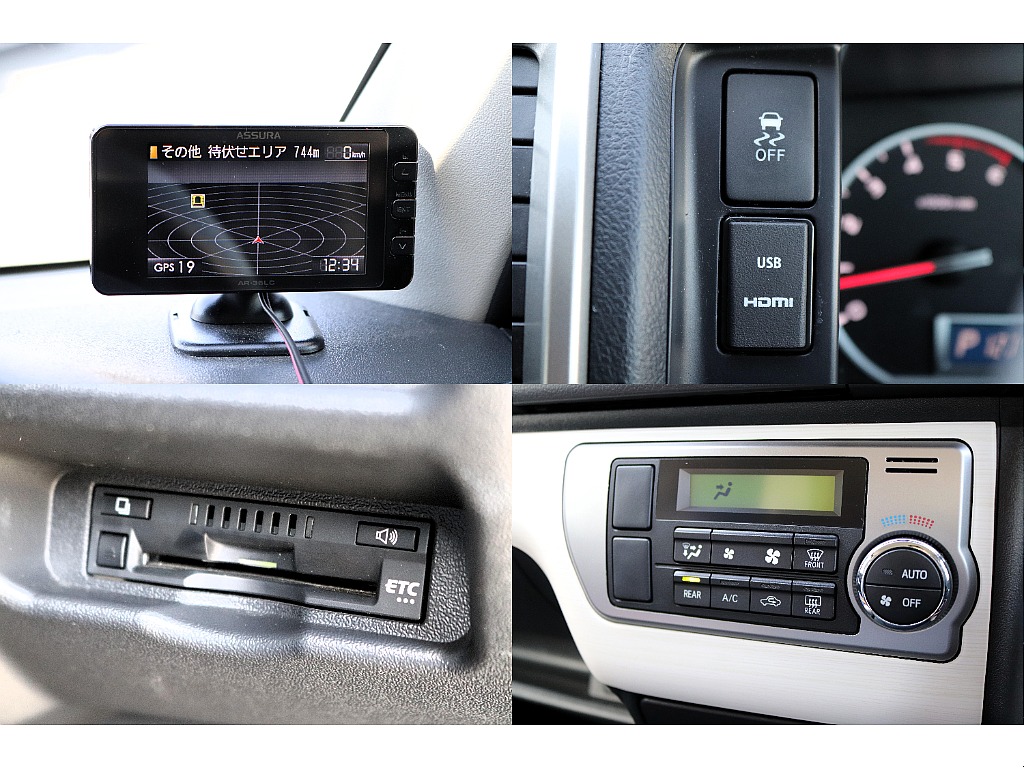レーダー探知機やＨＤＭＩ/ＵＳＢポート、ビルドインＥＴＣなど多数装備♪