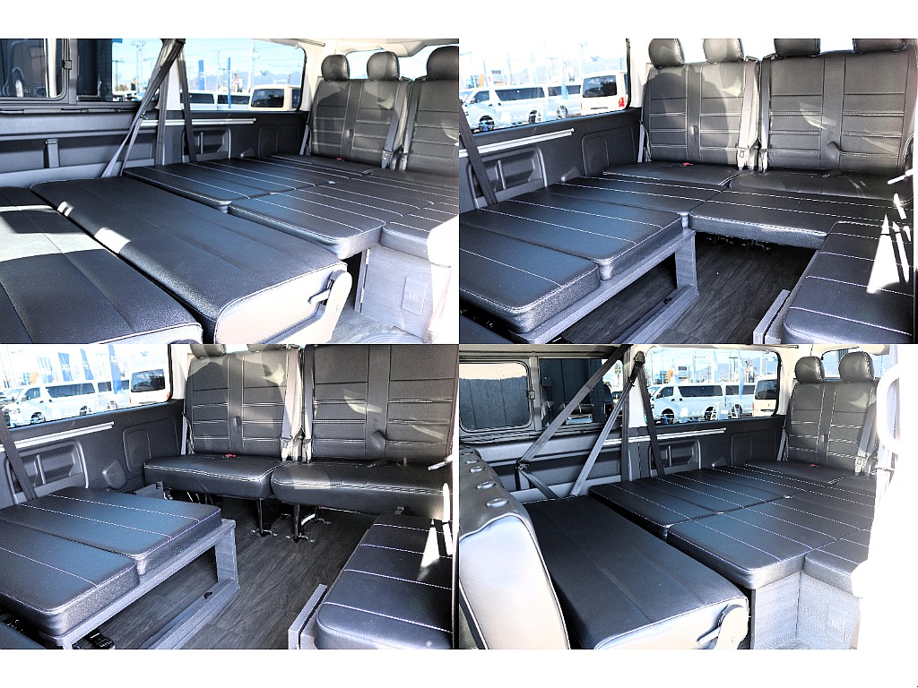 フルフラットなどシートアレンジ多彩♪