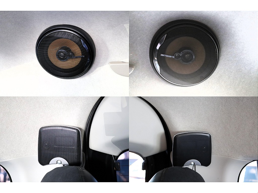 なんと後部座席側に4スピーカー搭載で、音質良し♪