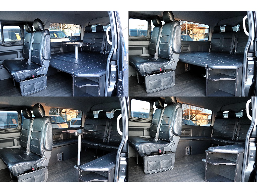 フラットシートとテーブルのアレンジ♪