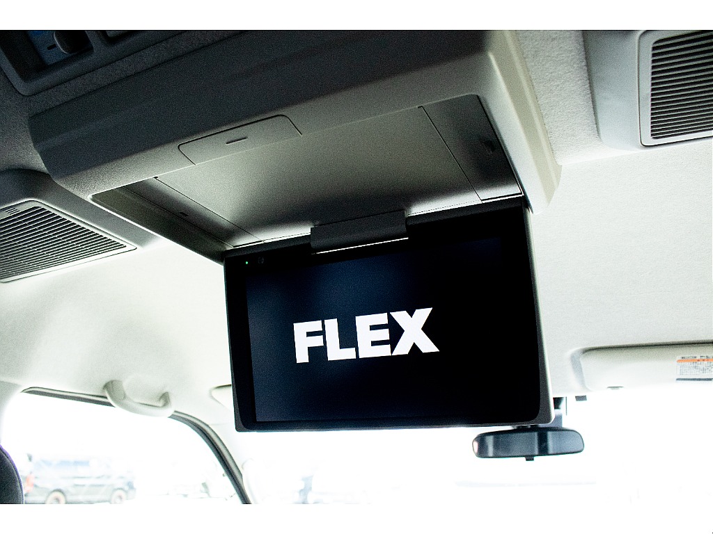 フリップダウンモニター装着済み♪