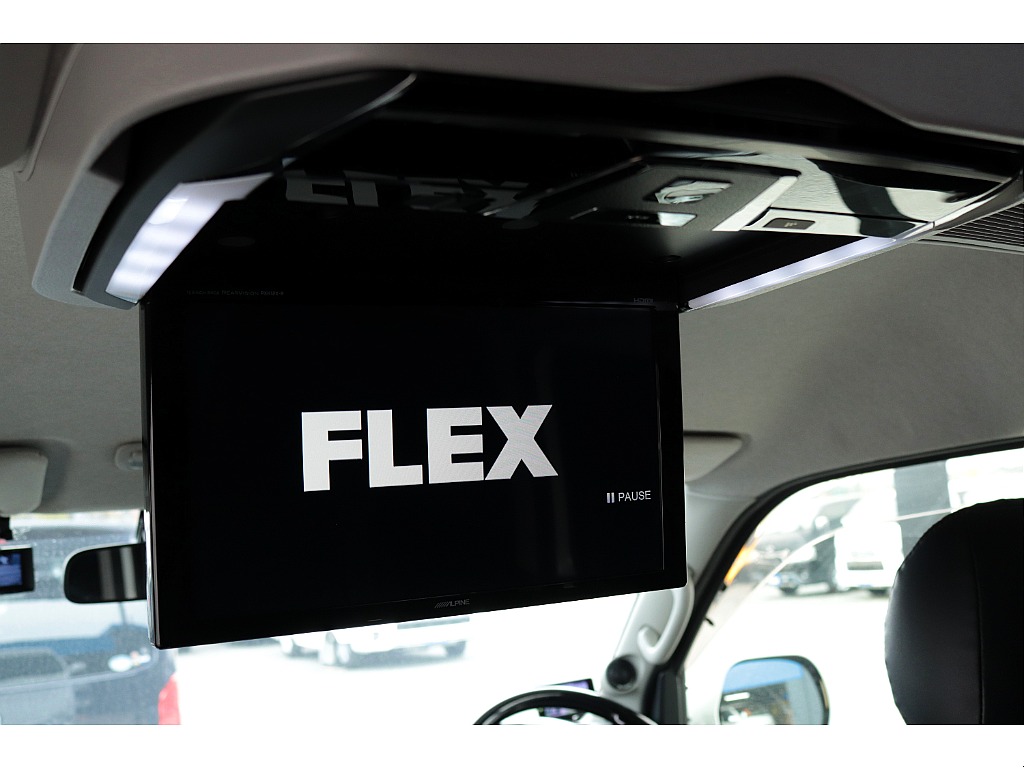 フリップダウンモニター装着済み♪