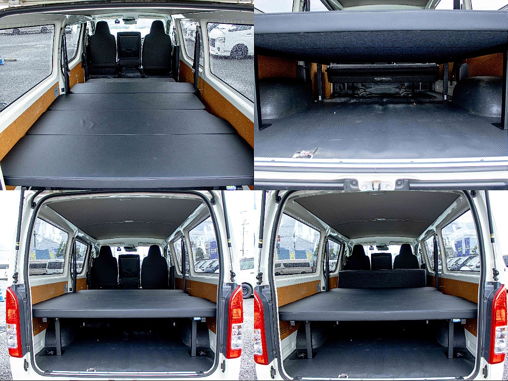 ベットキット搭載 車中泊も 荷物もたくさん乗ります。  お仕事でも。PVでも大活躍