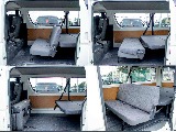 DXタイプのセカンドシート 人も荷物も 乗せやすい。 汚れを気にせずワークスタイルで使用できます。