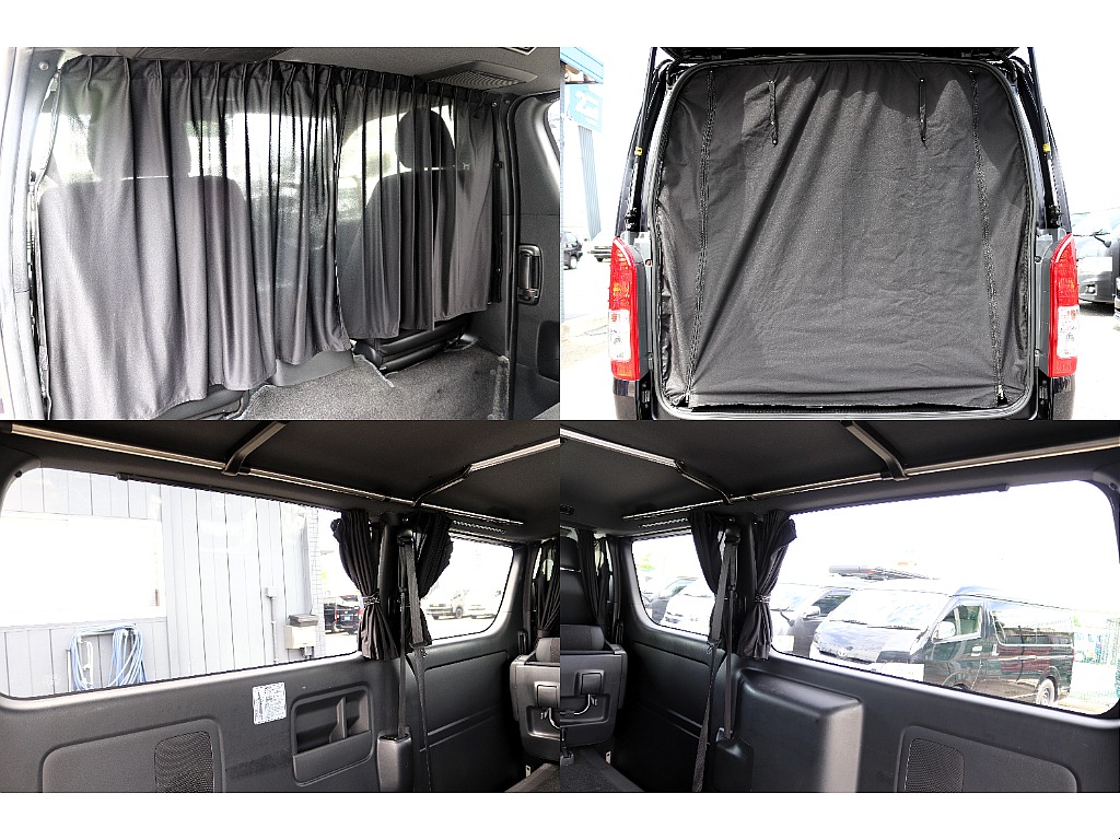 間仕切りカーテン・リア5面カーテン・防虫ネット