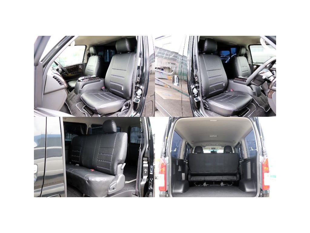 トヨタ&nbsp;ハイエースバン&nbsp;5D2.0スーパーGLダークプライムロング&nbsp;☆新品オリジナルシートカバー☆&nbsp;群馬県の詳細画像&nbsp;その6