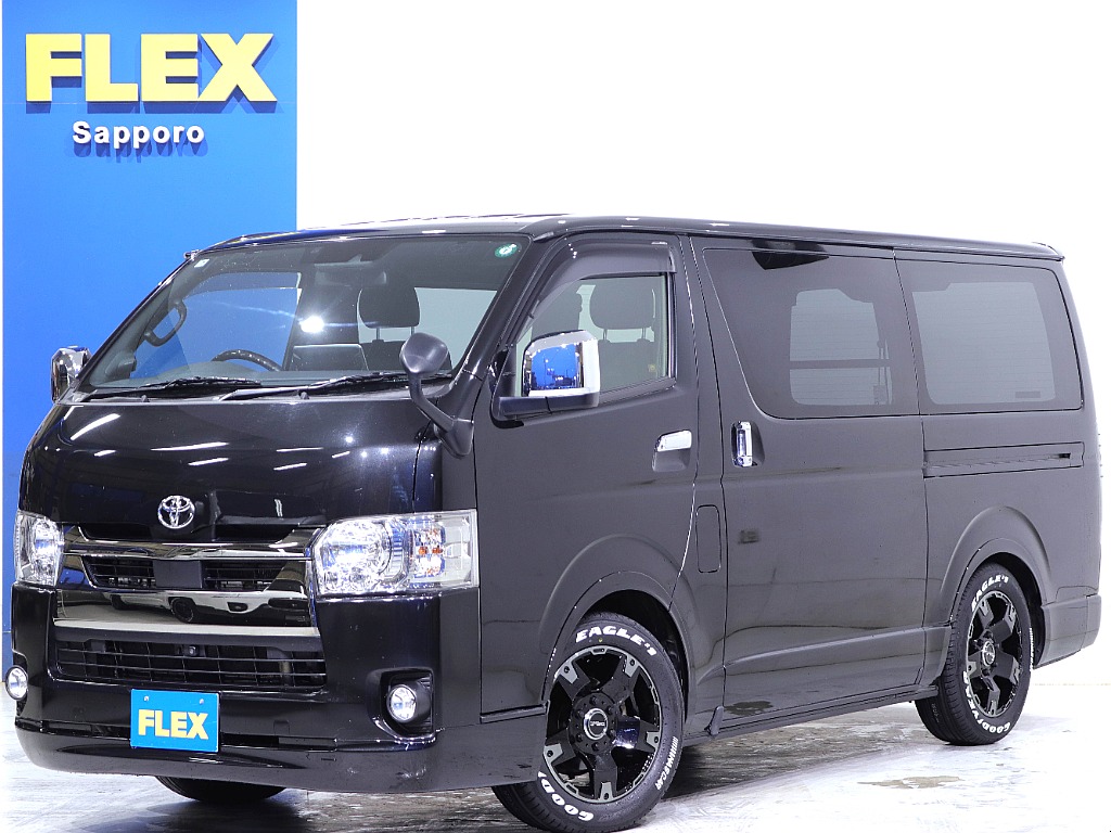 トヨタ ハイエースバン 5D2.8DTスーパーGLダークプライムⅡL 4WD 【厳選中古車】【アルパインBIG-X】 北海道