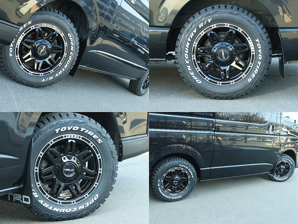 足元はFLEXオリジナルDelf04　16インチをインストール！