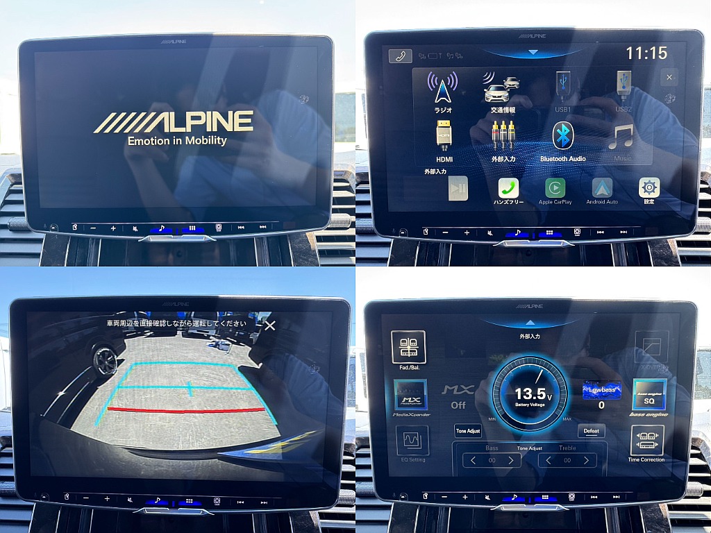 ALPINE　BIG-DA11インチが装備されております！