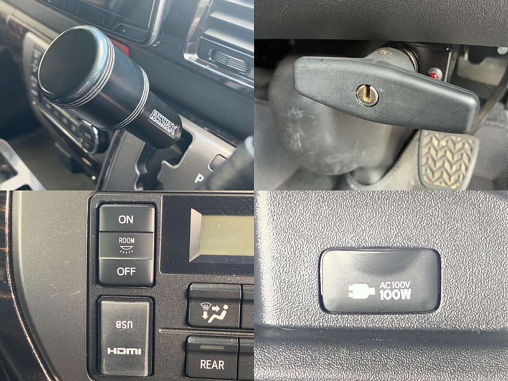 ESSEXシフトノブやブレーキロックペダルも装備されております♪
