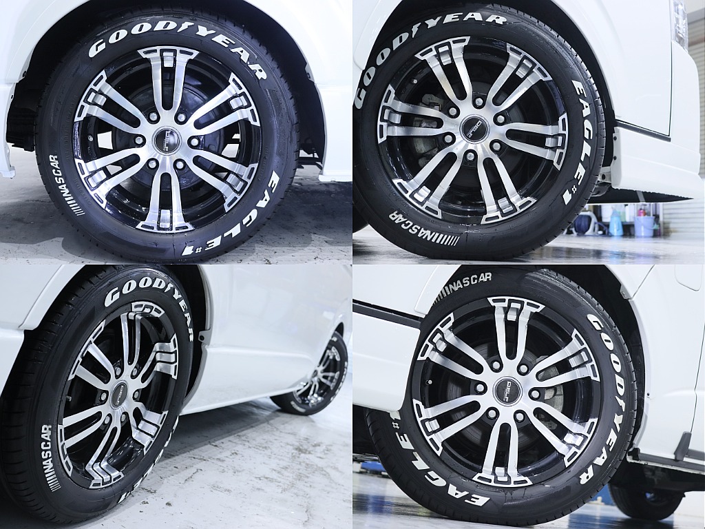 抜群の組み合わせのFLEXオリジナルDelf02とナスカータイヤを装備！