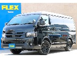 ハイエース長野店までお問合せお待ちしております！ 新車ハイエースワイドバンS-GLダークプライムⅡガソリン4WD！迫力のあるブラックエディション！大画面のBIG-Xナビ付き！
