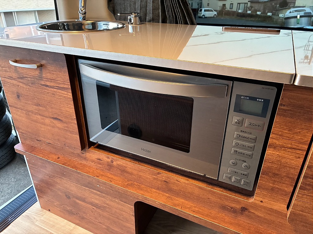 電子レンジも装備されております♪