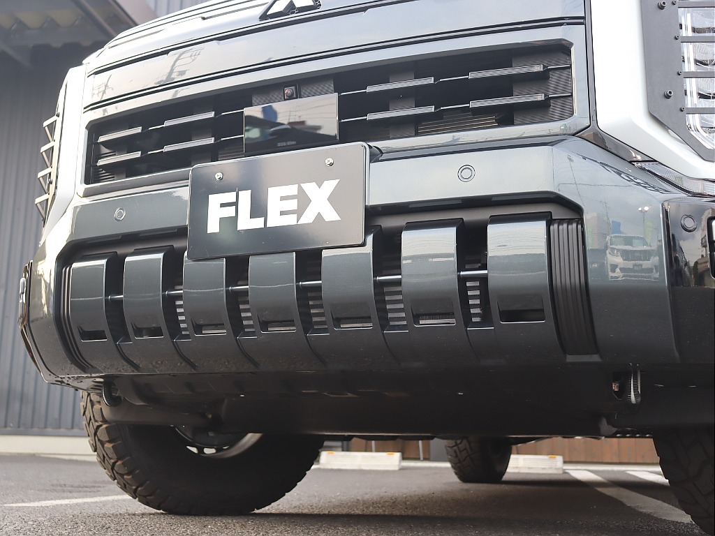 縦基調のフロントバンパーは高い走破性を表現！