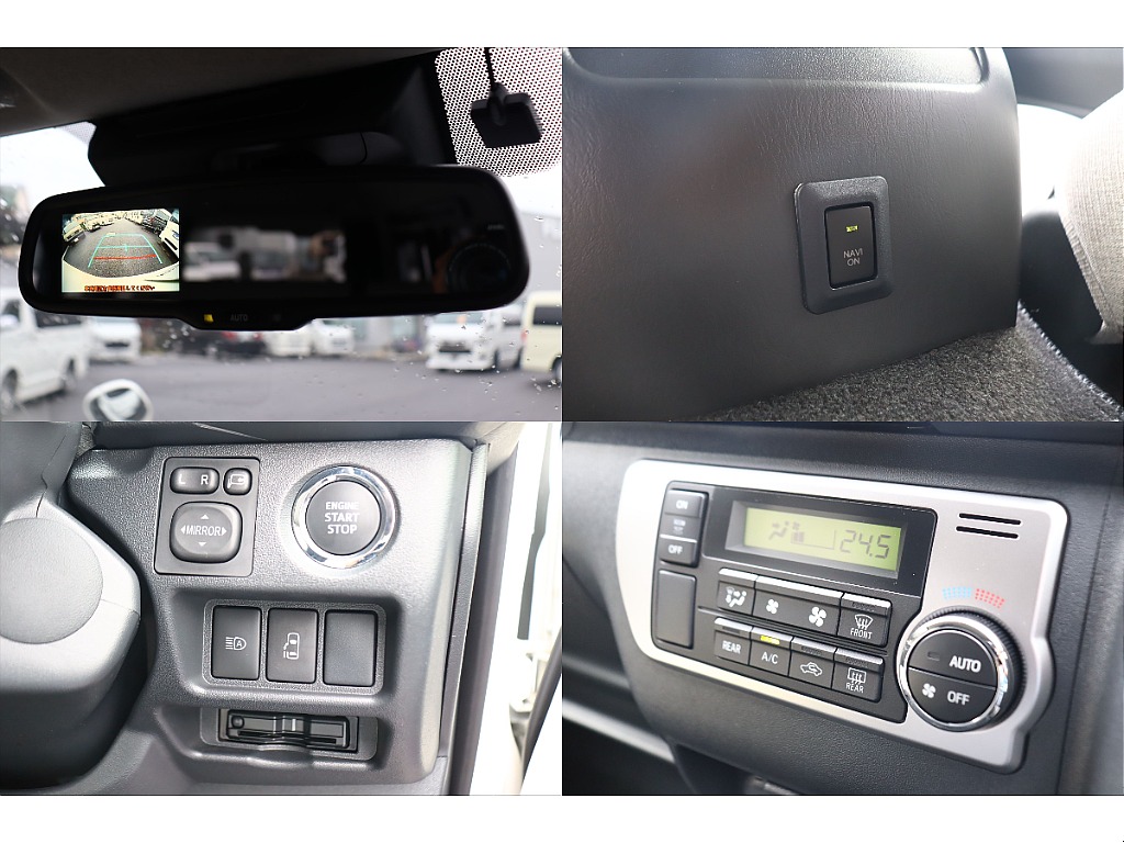 ナビ切替スイッチ完備で車中泊やキャンプでも活用可能☆
