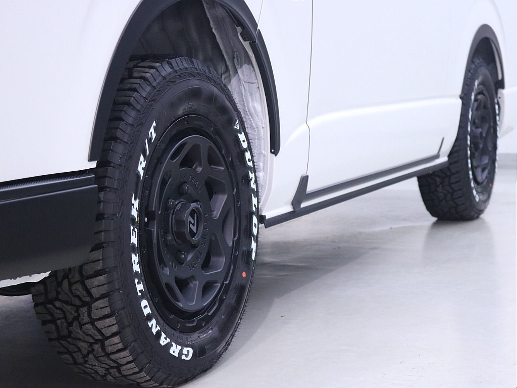 FLEX　NT1マッドブラックアルミ　16in・ダンロップ　グラントレックRT01　タイヤ16in