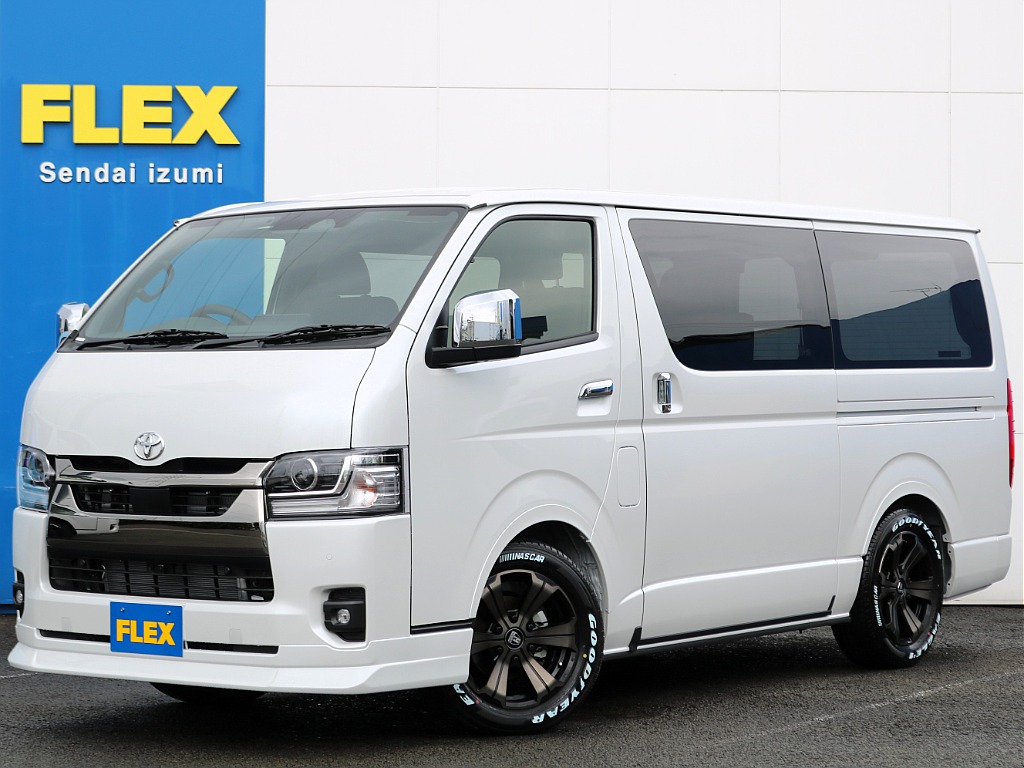 新車ハイエースVスーパーGL　ダークプライム2ディーゼル4WDが入庫致しました！TYPE2ベッドキット付きで収納や就寝スペースとしても大活躍！