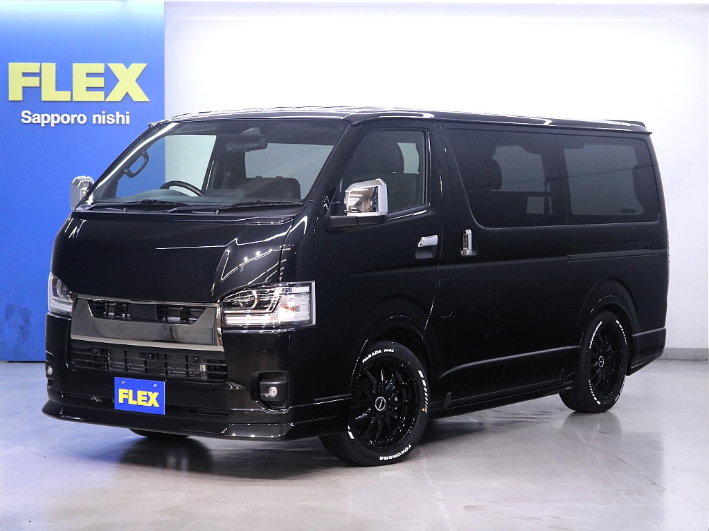 トヨタ&nbsp;ハイエースバン&nbsp;5D2.8DTスーパーGLダークプライムⅡL 4WD&nbsp;FLEXフルカスタム！&nbsp;北海道