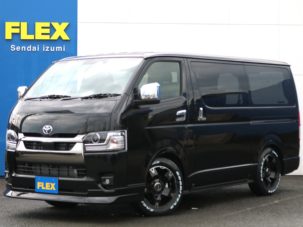 新車9型ハイエースVが入庫しました♪1インチローダウンしたスポーティースタイルな1台♪