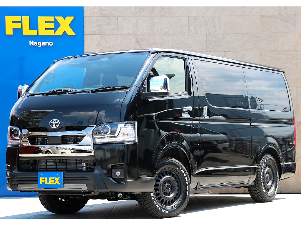 ハイエース長野店までお問い合わせお待ちしております！ 新車ハイエースバンS-GLダークプライムⅡディーゼルターボ4WD！新車ベッドキット付き！