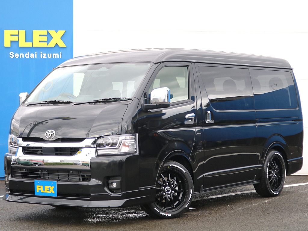 トヨタ&nbsp;ハイエース&nbsp;ワゴン2.7GLロング ミドルルーフ 4WD&nbsp;パーキングサポート【1インチローダウン】【ゼロワゴンベッド】&nbsp;宮城県