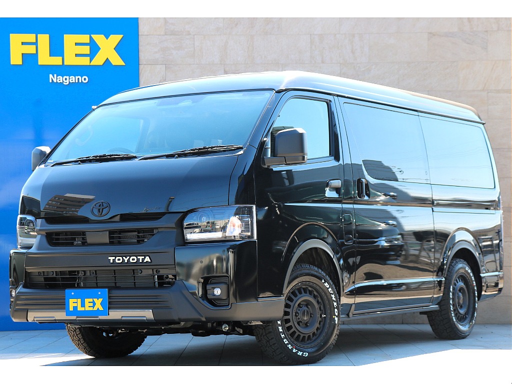 トヨタ&nbsp;ハイエース&nbsp;ワゴン2.7GLロング ミドルルーフ 4WD&nbsp;新車ブラックエディション！&nbsp;長野県