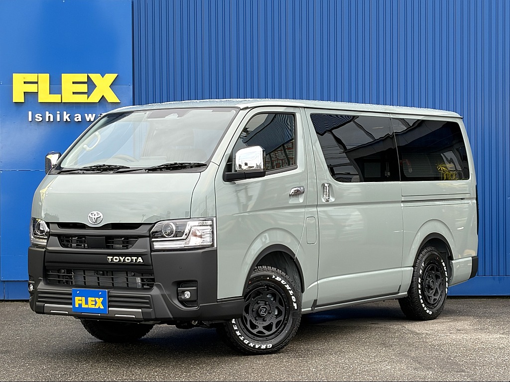 トヨタ&nbsp;ハイエースバン&nbsp;5ドアバン2.8DT スーパーGLロング 4WD&nbsp;パーキングサポート カーキ&nbsp;石川県
