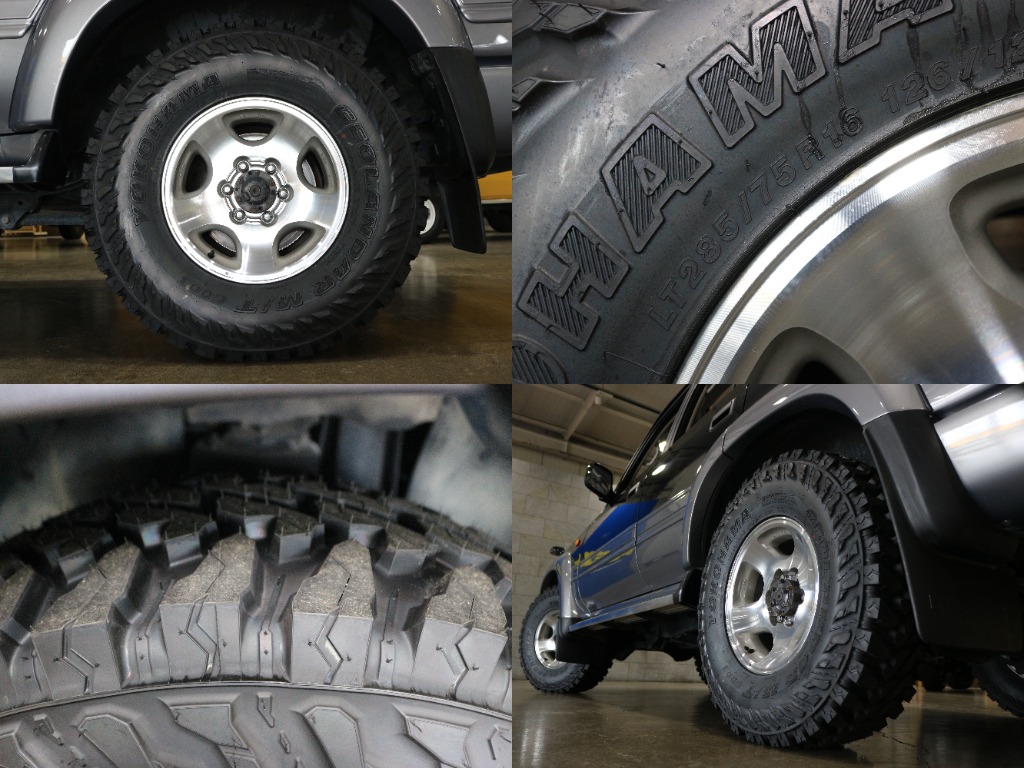 タイヤホイールアングル。新品で純正ホイールとタイヤをご装備いたしました。