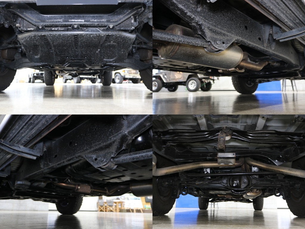 下回りアングル。都内で乗られていたお車で屋根付きのガレージ保管。