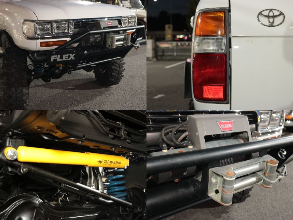 オールドマンエミューステアリングダンパー＆WARNウインチ