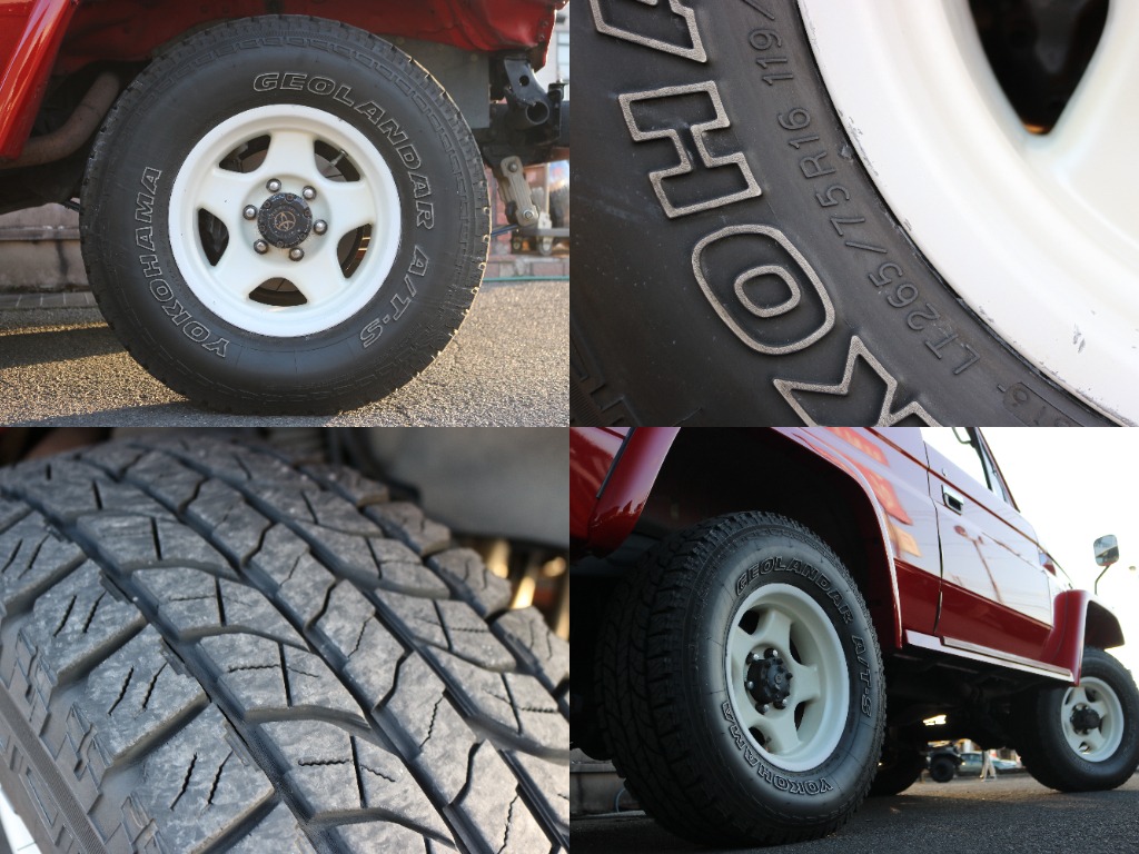 純正オプションのブラッドレー白ホイール