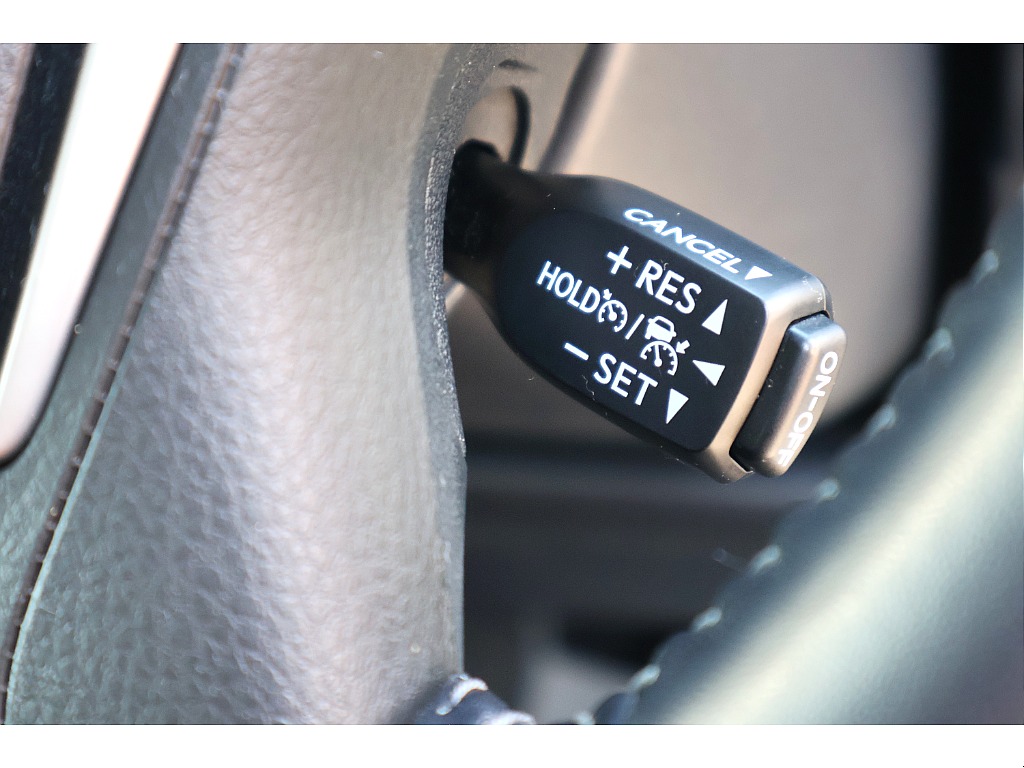 クルーズコントロールはレーダータイプで追従機能付きになります。