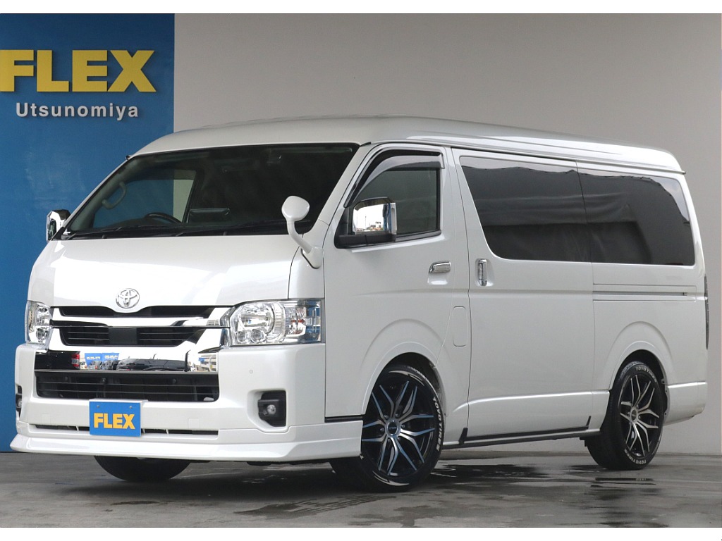 トヨタ&nbsp;ハイエース&nbsp;ワゴン2.7GLロング ミドルルーフ 4WD&nbsp;フローリング施工済みのファミリーパッケージ&nbsp;栃木県