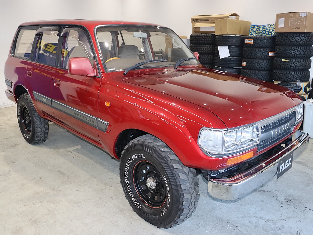 【ランドクルーザー80VX-LTD　4200ｃｃディーゼルターボ　純正ワインレッド　カラー】