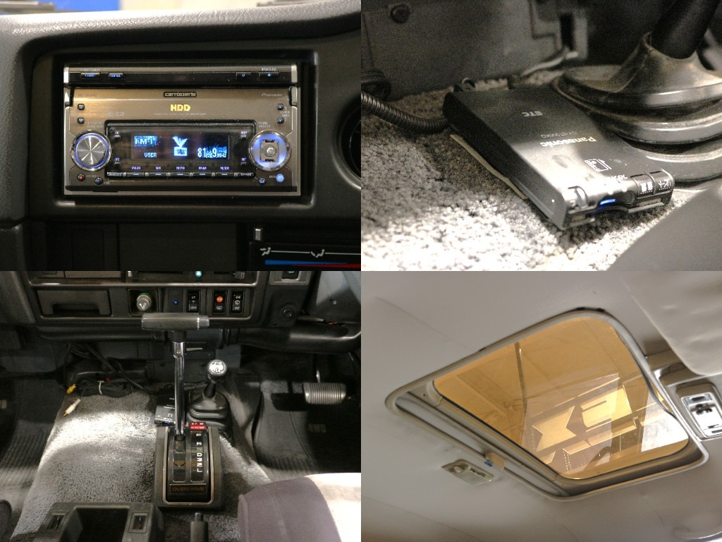 サンルーフ、ETCなども装備しております。
