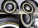 DEANカルフォルニアマッドブラック16インチAW クラシックオーバル ホワイトリボンタイヤ