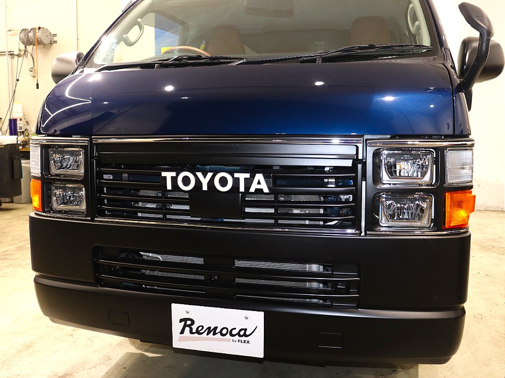 各所マットブラック塗装もRenoca人気のカスタムです！角目の夜道がはっきりと見えて運転しやすい！
