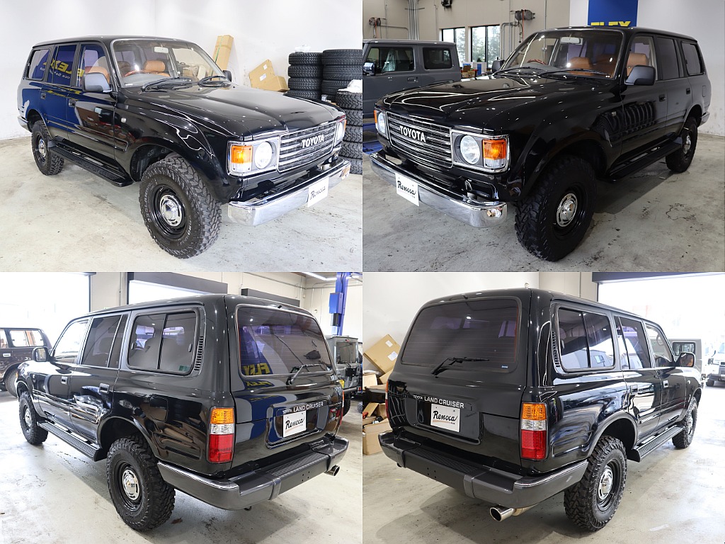 【Renoca　type WONDER×ブラックパールNEWオールペイント】【平成7年式ランクル80VXーLTD】