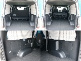 トヨタ純正 室内カーテン付き！！バンならではの広々とした荷室！！