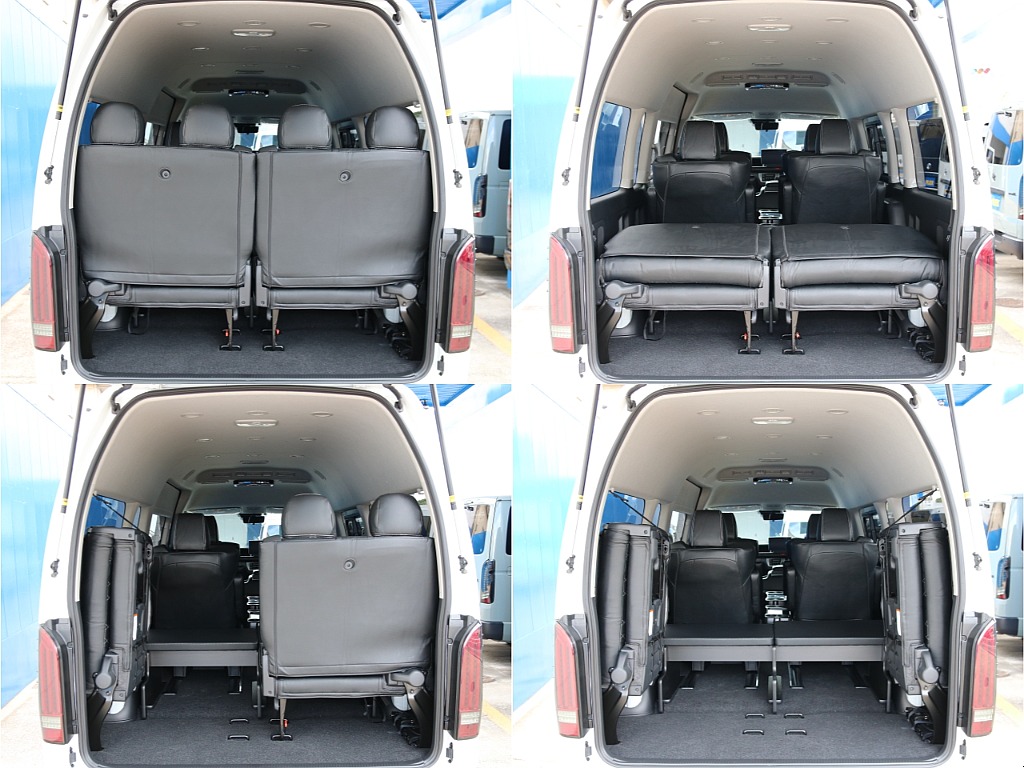 4列目跳ね上げで荷室をしっかりと確保できます！！