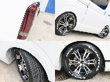 FLEXオリジナル アルティメットテールに オーバーフェンダーFLEXオリジナル デルフ02 17インチアルミホイール＆ナスカータイヤ付き！！
