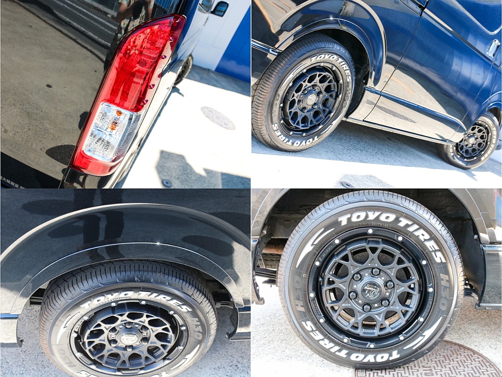 FLEXオリジナル DelfinoLineオーバーフェンダーにBalken 16インチアルミホイール＆TOYO H30タイヤ付き！！