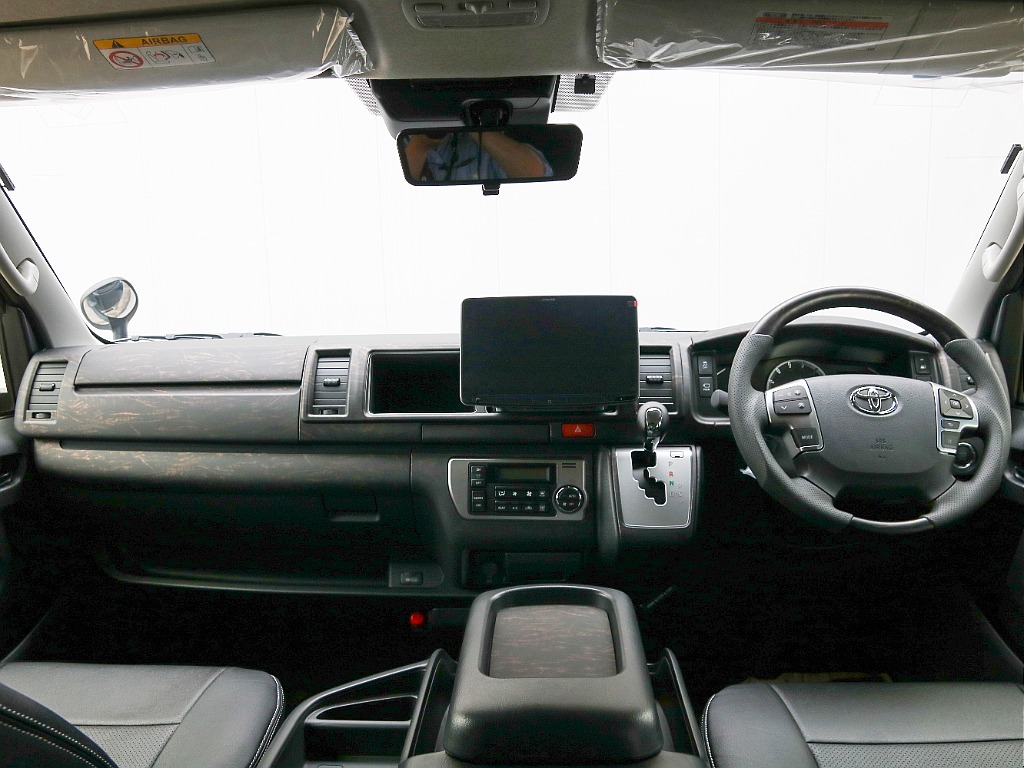 FLEXオリジナル 艶無し黒木目インテリアパネルセットインストール！！