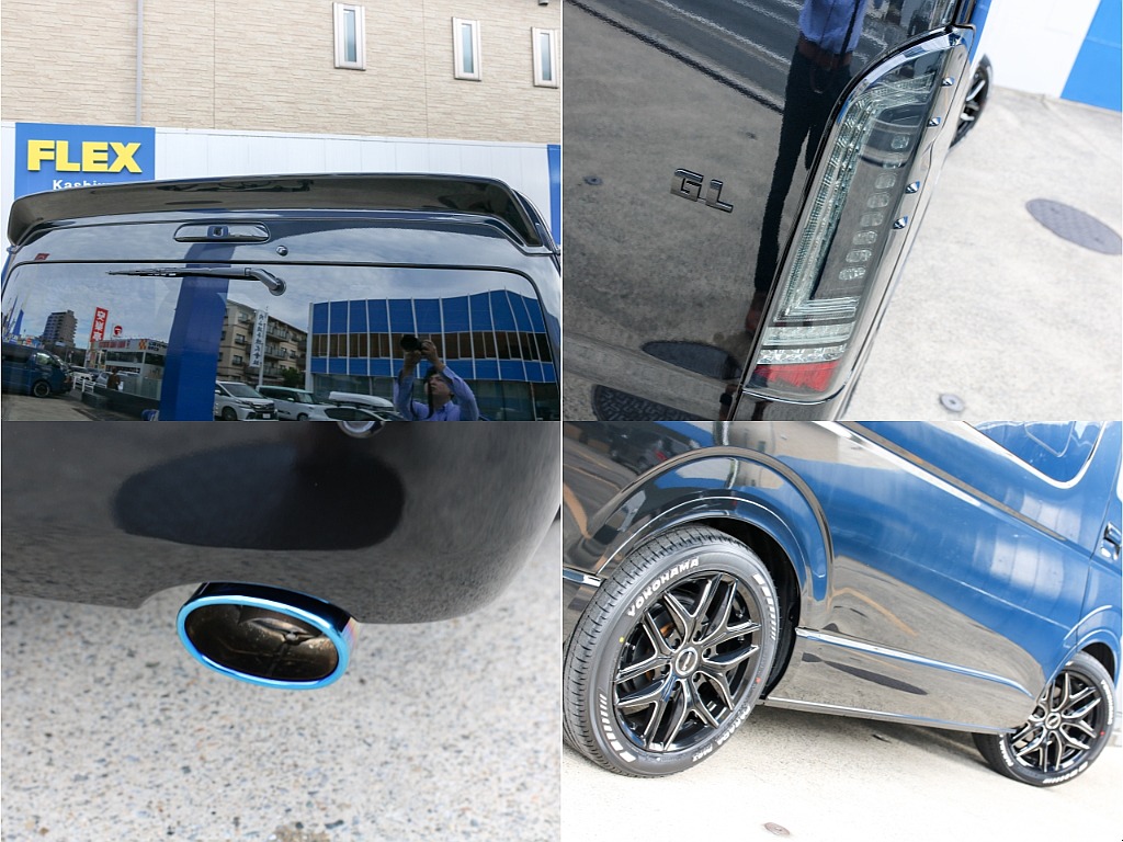 FLEXオリジナル DelfinoLineリアスポイラーにFLEXオリジナル プレステージLEDテールランプ付き！！