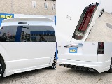 リアスポイラーにFLEXオリジナル アルティメット2 LEDテールランプ付き！！リア、サイドともにWALDエアロになります！！