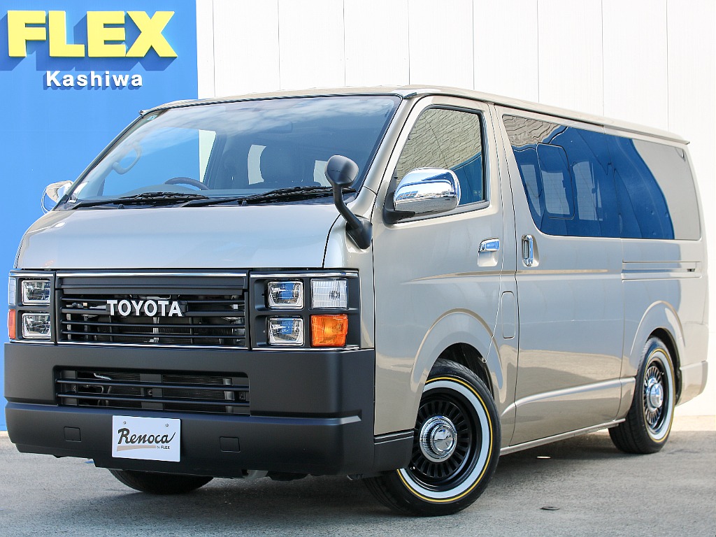 R1年式 ハイエースバン スーパーGL コーストライン リノカ 角目4灯 NEWペイント シリカブレス 入庫致しました！！
