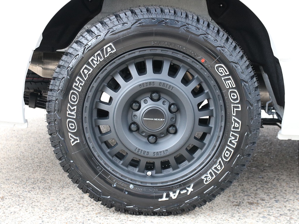 FLEXオリジナル ネクサスクレスト 16インチアルミホイール＆ヨコハマ ジオランダー付き！！