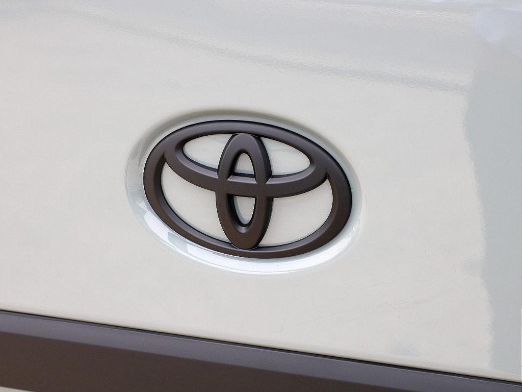 リアTOYOTAエンブレム艶無しブラックペイント済み！！